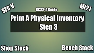 Print A Physical Inventory  Step 3 [upl. by Shari660]