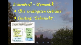 Eichendorff Gedichte Teil 1 Einstieg mit „Sehnsucht“  Kennzeichen der Romantik [upl. by Harwin545]