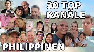 Die über 30 besten Deutschen Philippinen Kanäle auf YouTube [upl. by Arette]