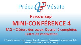 04MiniconfParcoursup 2024Fin des vœux et Dossier scolaire 070324 [upl. by Anahpets]