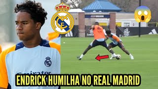 ENDRICK HUMILHA A TODOS NO TREINO DO REAL MADRID HOJE 😱🔥 [upl. by Edla]