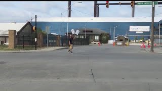 Union steelworkers on strike at Farrell’s NLMK plant finding other ways to pay bills [upl. by Aerdnaek]