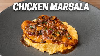 Chicken Marsala with Creamy Polenta [upl. by Harlin]