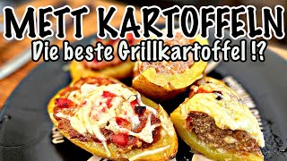 Mett  Hack Kartoffeln vom Grill  The BBQ BEAR [upl. by Anitirhc]