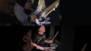 Nothing Else Matters  Metallica  Drum amp Guitar Cover Avery Drummer Molek amp Anna Cara [upl. by Ydnak]