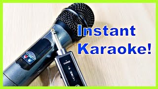 Turn Any Speaker Into A Karaoke Machine Tonor Handheld Mic With Bluetooth [upl. by Aryt]