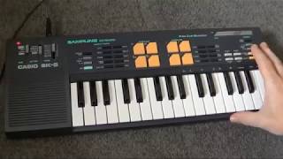 Casio SK5 Early sampling keyboard [upl. by Reizarf]