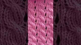 easy beautiful pattern on a knitting machine braid openwork knittingmachine knittingpattern [upl. by Philoo]