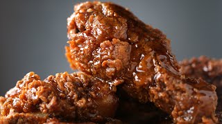 Crispy HoneyGlazed Fried Chicken [upl. by Bilbe5]