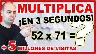 ❇️ TÉCNICA Para MULTIPLICAR En 3 SEGUNDOS ❇️ Cálculo Mental [upl. by Hyland604]