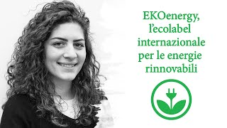 EKOenergy  Lecoetichetta internazionale per le energie rinnovabili [upl. by Hanson929]