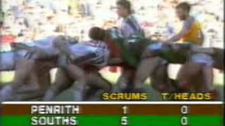 Penrith V Souths 1988 Full Game [upl. by Lonier]