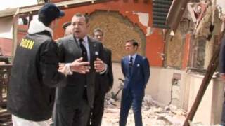 Marrakech le roi Mohammed VI sur les lieux de lattentat [upl. by Romulus]