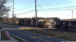 NS 62W passes Viola DE Railcam [upl. by Ced]