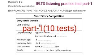 ielts listening practice test part 110 tests with answersHd video 2024 [upl. by Kaycee]