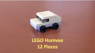 How To Build A Mini LEGO Military Humvee 12 Pieces [upl. by Colman155]