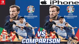 UEFA Euro 2024 Nintendo Switch Vs iPhone [upl. by Enal]