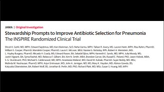 Stewardship Prompts to Improve Antibiotic Selection for Pneumonia [upl. by Hedda967]