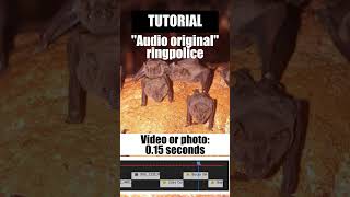 Tutorial 70 Reels TikTok quotAudio originalquot ringpolice [upl. by Krell]