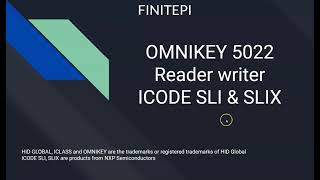 Understand ICODE SLIX Tags using OMNIKEY 5022 [upl. by Pfister]