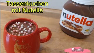 Schneller Tassenkuchen mit Nutella in 5 Minuten Brzi kolac u solji sa nutelomSladis Kitchen [upl. by Yornek271]