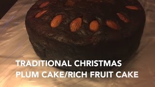 Traditional Christmas CakePlum CakeRich Fruit Cake [upl. by Nirac]