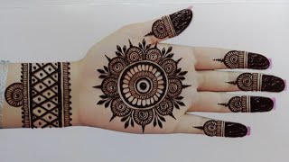 Eid special Beautiful Fronthand Mehndi Design New Mehndi design for beginnerssimple mehndi design [upl. by Nepets980]