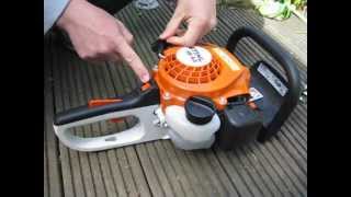 Stihl hs 45 Start Up [upl. by Ronn]