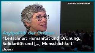 Britta Haßelmann B90Grüne zu Haushalt und Asylpolitik  GrünenParteitag  25112023 [upl. by Cassi708]