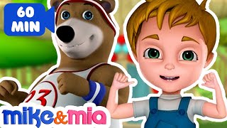 Head shoulders Knees and Toes  Kids Songs and Nursery Rhymes  Songs for Children by Mike and Mia [upl. by Sorcim]