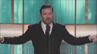 Ricky Gervais at the Golden Globes 201012 [upl. by Gaspard]