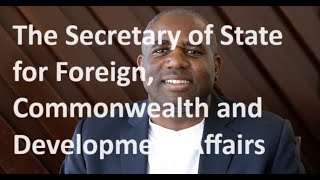 David Lammy is appointed Foreign Secretary… [upl. by Luke]