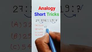 Number Analogy Reasoning Tricks shorts ytshorts sscgd [upl. by Llenet253]