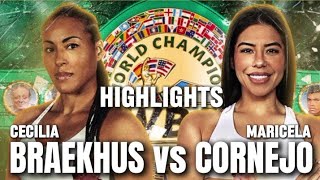 CECILIA BRAEKHUS VS MARICELA CORNEJO HIGHLIGHTS [upl. by Prosper]