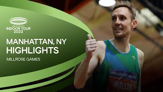 Millrose Games Highlights  World Indoor Tour Gold 2022 [upl. by Harehs391]