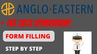 Anglo Eastern Form Filling Step by Step Anglo Eastern Maritime Academy [upl. by Nagiam]