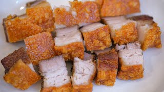 The Best Chinese Crispy Pork Belly Recipe Air Fry Method [upl. by Loring571]