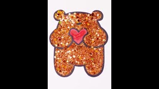 Lovely Drawing of a Sparkly Bear 🐻 [upl. by Annaillil]