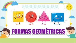 FORMAS GEOMÉTRICAS PLANAS básicas  Vila Educativa [upl. by Cohn457]