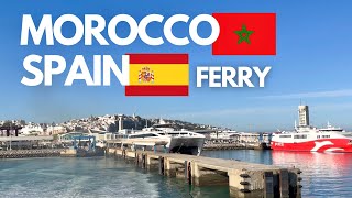 🇲🇦🇪🇸 Morocco to Spain Ferry Crossing the Strait of Gibraltar [upl. by Decamp]