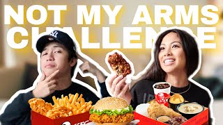 NOT MY ARMS CHALLENGE MUKBANG with my boyfriend [upl. by Faria]