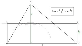 Rectángulo equivalente a un triángulo dado [upl. by Gnay]