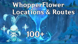 Genshin Impact 100 Whopperflower locations and routes [upl. by Auop]