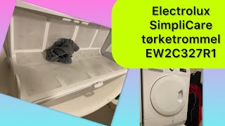 Сушилка для белья tørketrommel  Отзыв о Electrolux SimpliCare EW2C327R1  первая сушка [upl. by Martinsen]