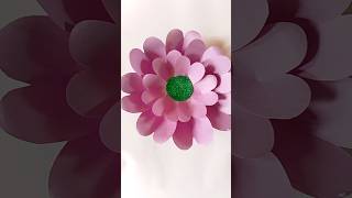 Diy big flowers wall hanging  diy paperart craft [upl. by Bilicki865]