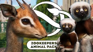 All NEW Animals amp Scenery Pieces  ZOOKEEPERS ANIMAL PACK  Planet Zoo [upl. by Irt950]