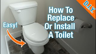 Replace A Toilet Complete StepbyStep Guide [upl. by Nosreffej]