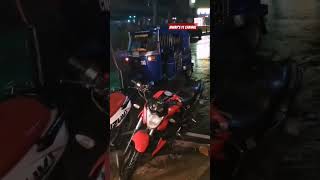 Rajahin Rajjo shunno song rain bike weather sky nightview shorts [upl. by Ahsieker]