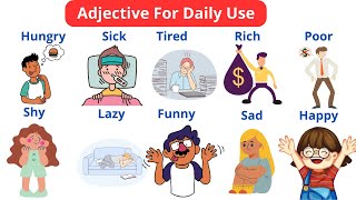 Adjective Words For Daily Use  Adjectives  English Vocabulary [upl. by Fadden]