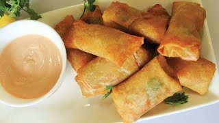 Chicken Spring Roll Recipe  Chicken Roll Recipe [upl. by Ilke41]